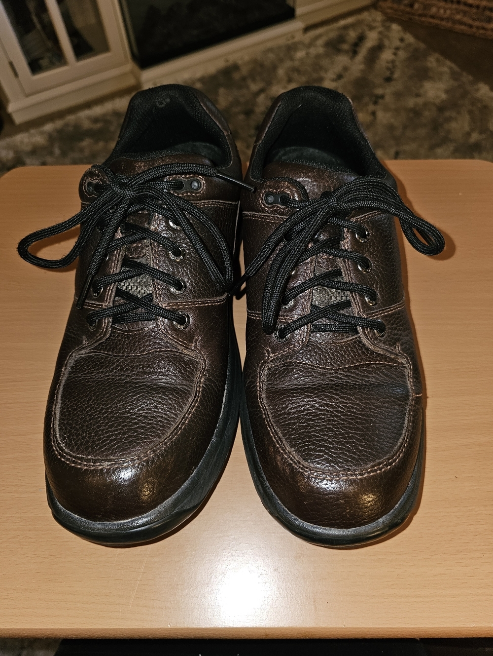 DUNHAM by Rockport Work Casual Brown Leather Oxfords Size 10 Waterproof